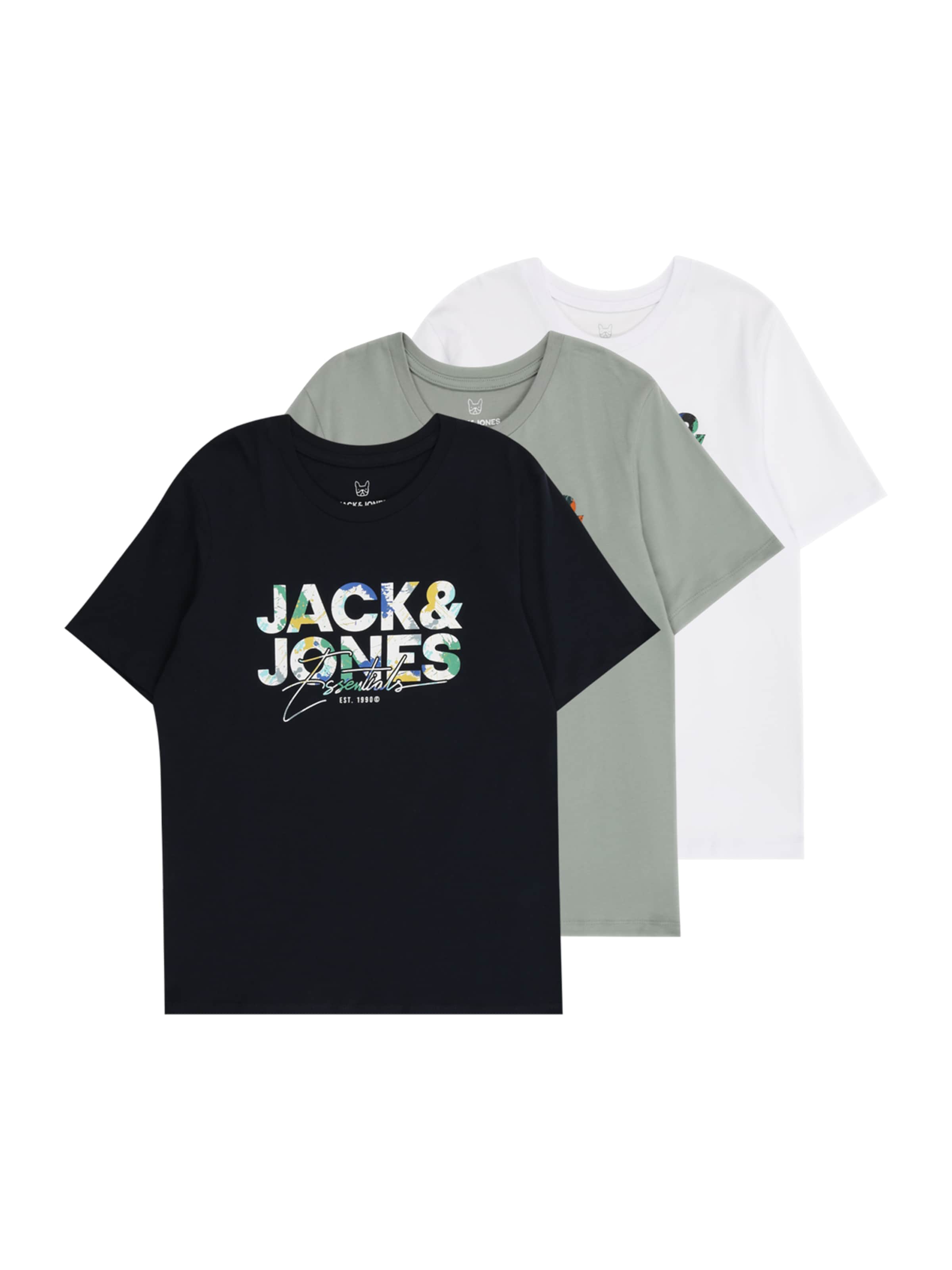 Jack & Jones Junior Shirt 'JJGEPLAS' in Green: front