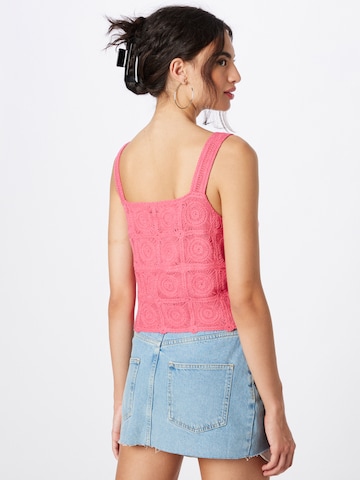 River Island Gebreide top in Roze