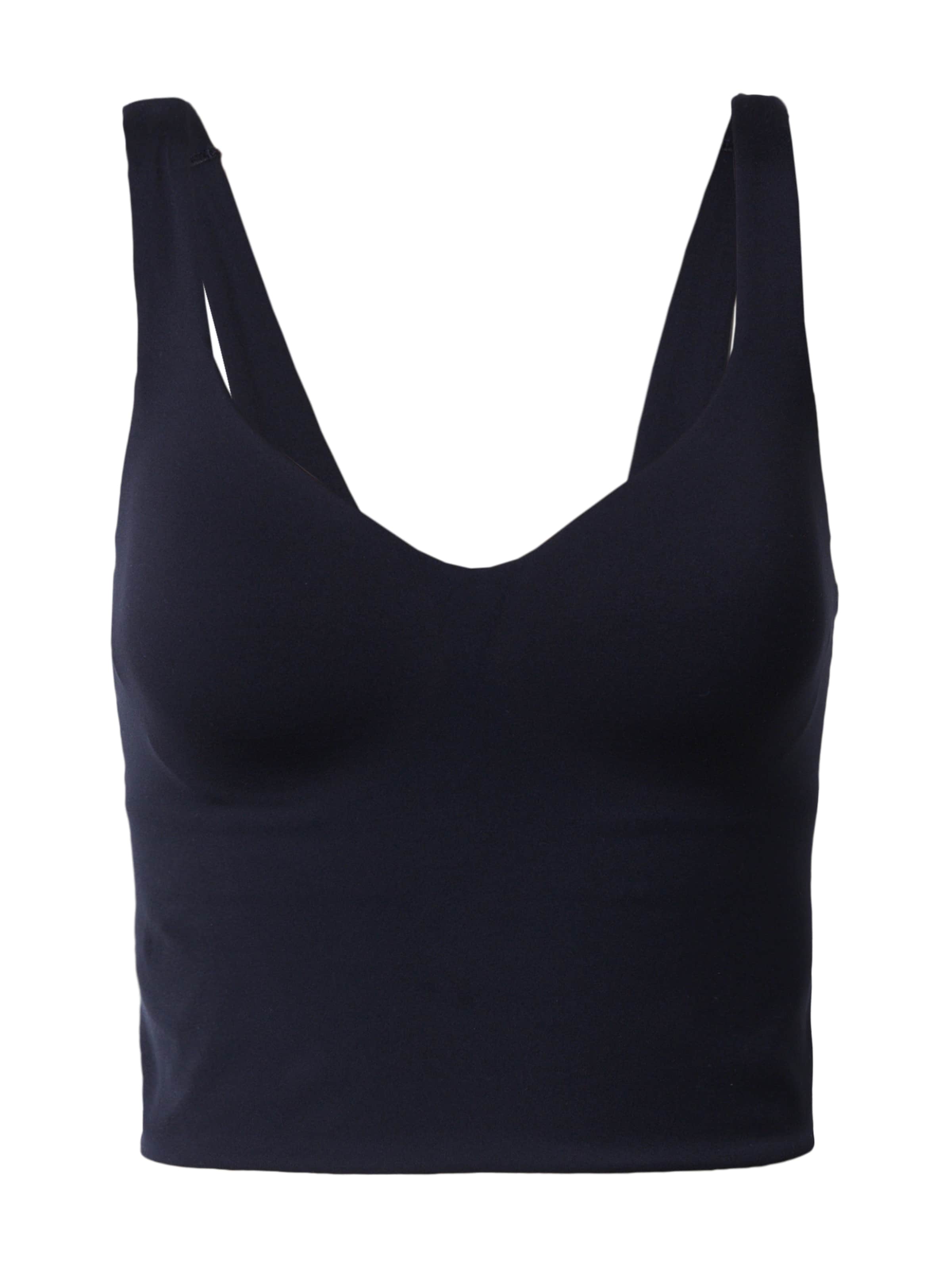 NIKE Bustier Urheilurintaliivit 'ALATE' värissä musta: etupuoli