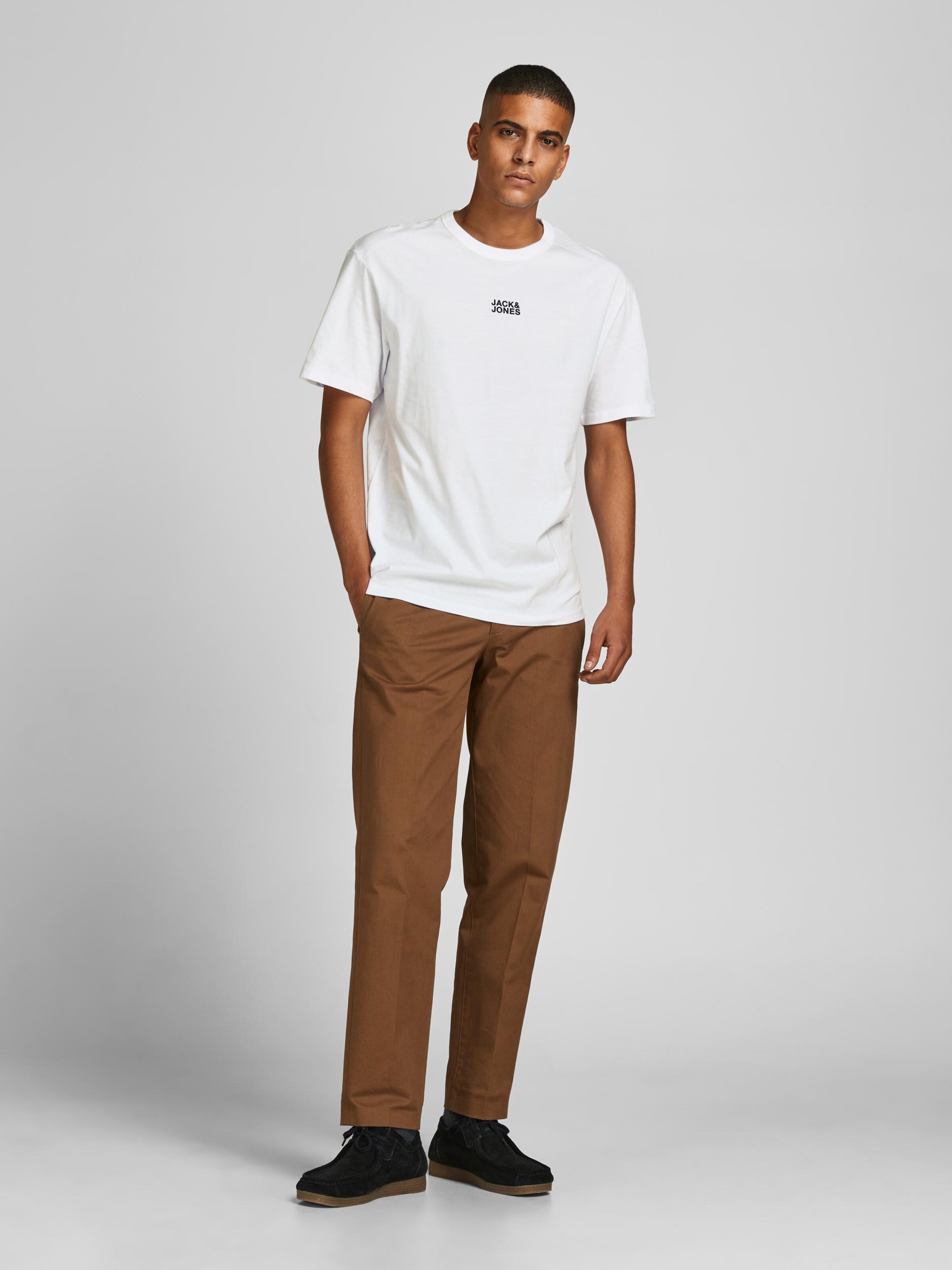 Männer Shirts JACK & JONES T-Shirt 'Globe' in Weiß - UJ31253 Männer Shirts JACK & JONES T-Shirt 'Globe' in Weiß - UJ31253