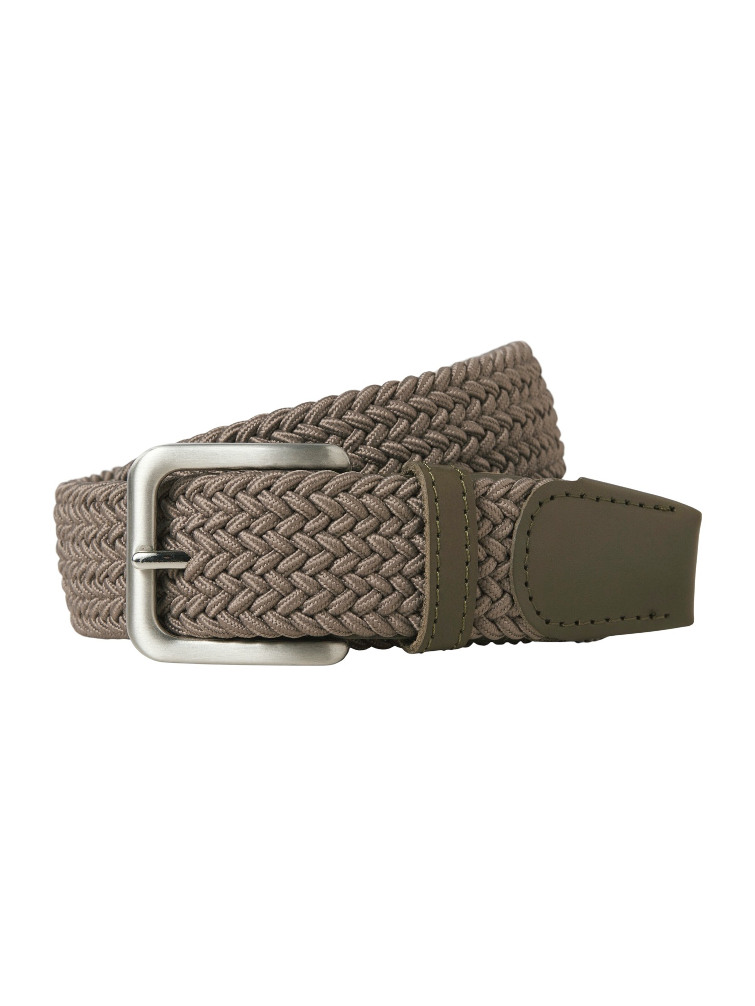 Ceinture 'JACSPRING' JACK & JONES en marron : devant
