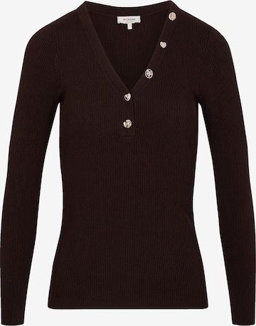 Morgan Pullover 'MBIZ' in Braun: Vorderseite