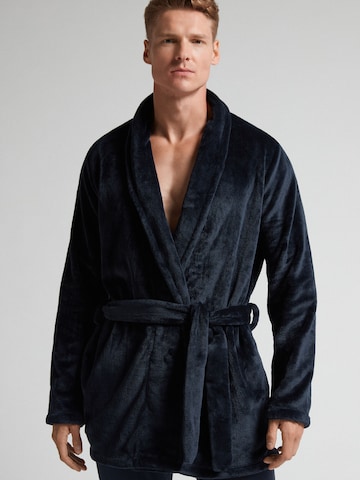 INTIMISSIMI Bademantel kurz in Blau: Vorderseite