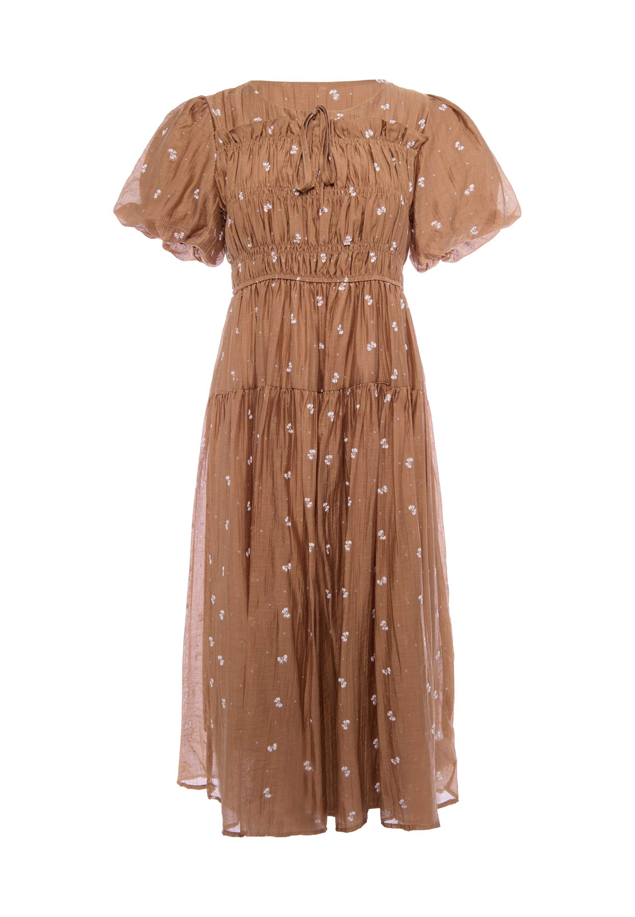 IZIA - Vestido en marrón: frente