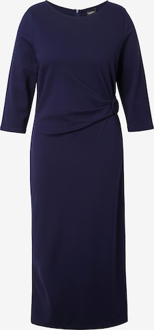 Ulla Popken Mekko värissä sininen: etupuoli