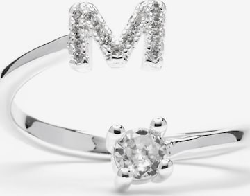 LuxenterPrsten 'Alphabet M' - srebro boja: prednji dio