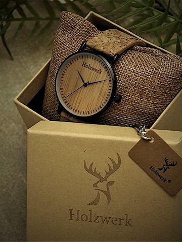 Holzwerk - Reloj analógico 'KLAARST' en beige