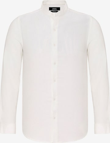 Antioch Slim fit Button Up Shirt in White: front