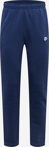 Nike Sportswear - Tapered Pantalón 'Club Fleece' en azul: frente