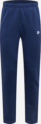 Nike Sportswear Tapered Hose 'Club Fleece' in Blau: predná strana