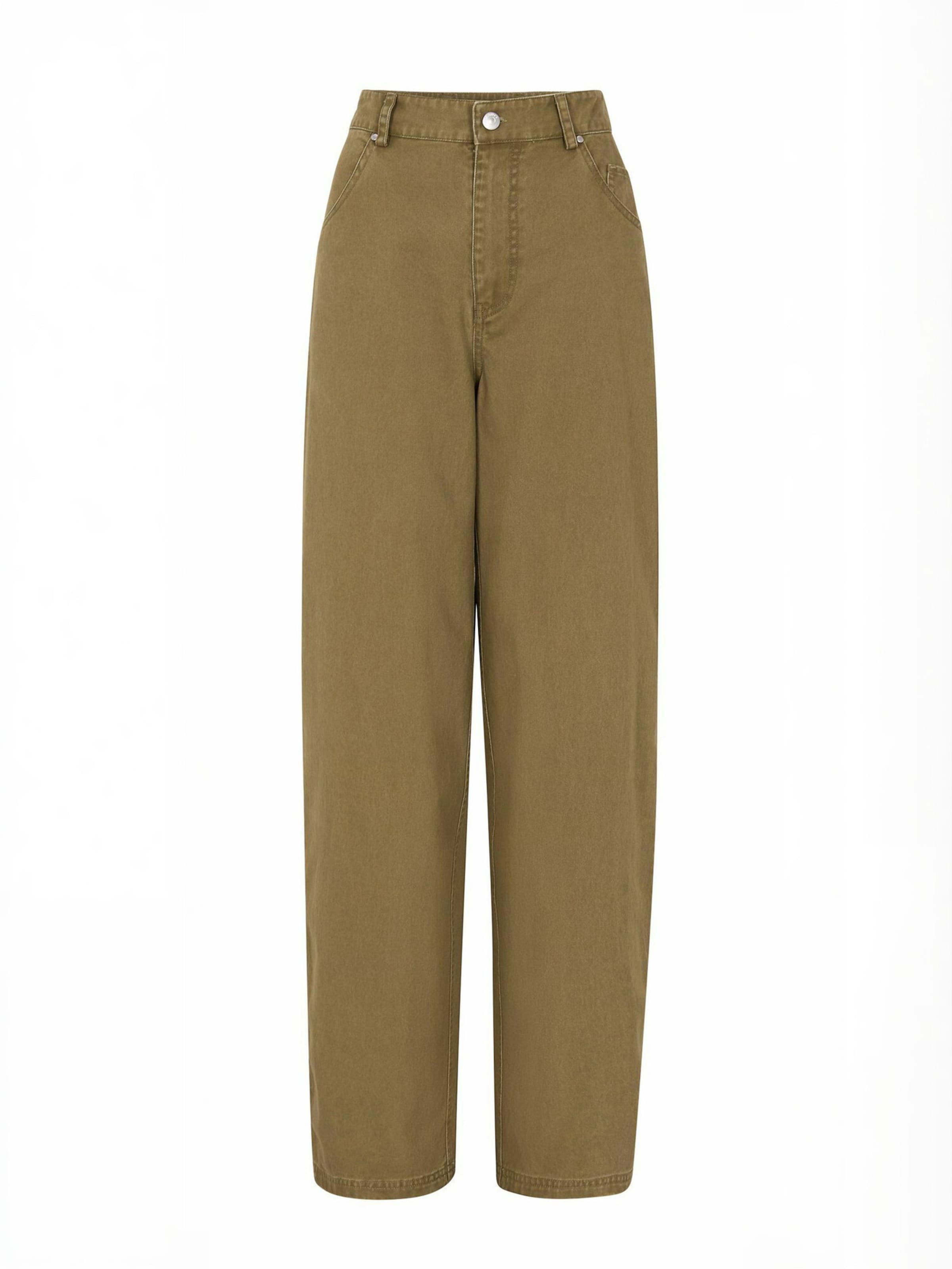 Soft Rebels Regular Jeans ' SRTrenitty ' in Bruin: voorkant