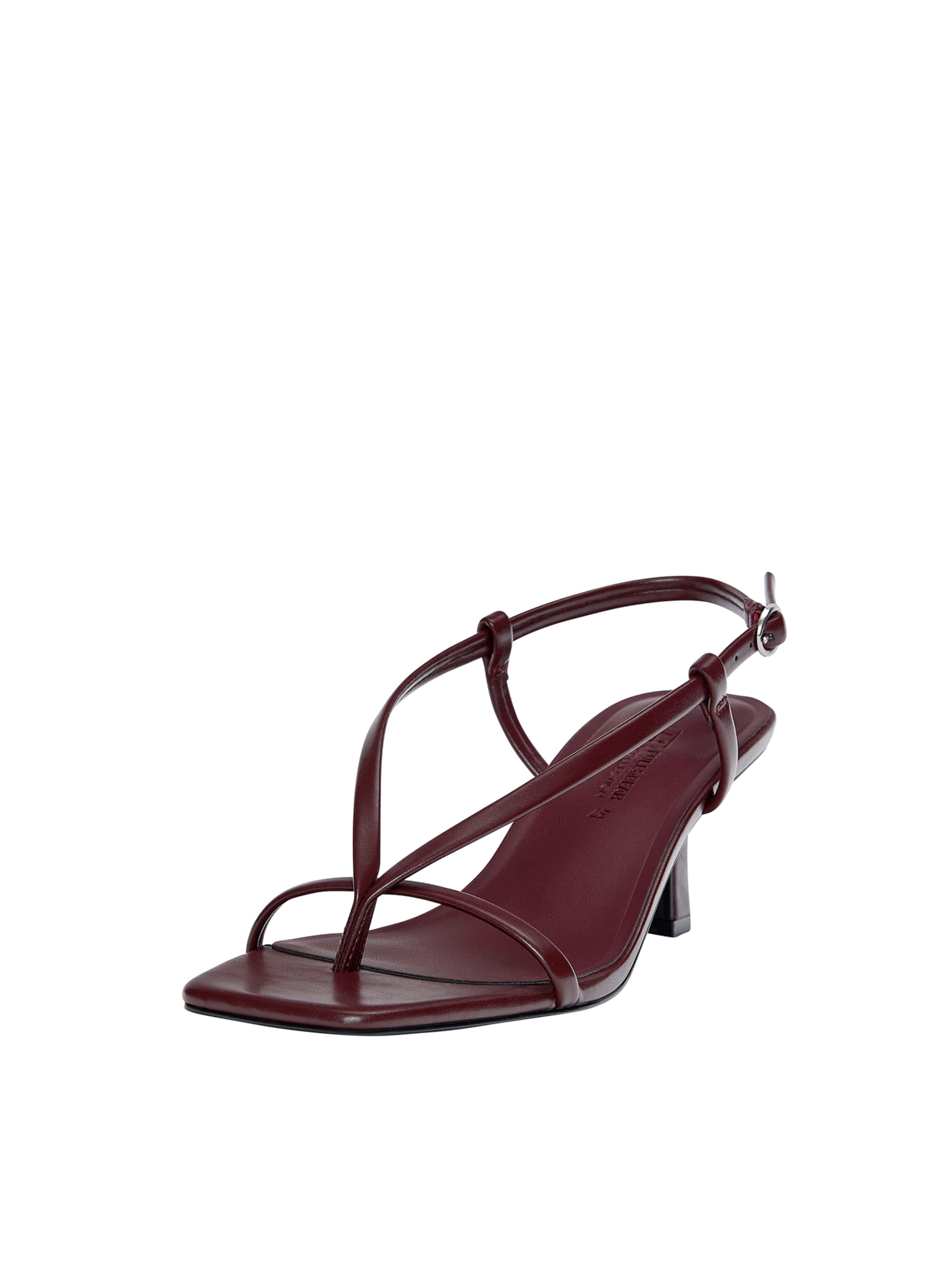 Pull&Bear Varvastossut värissä punainen: etupuoli