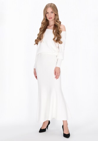 DreiMaster Klassik Skirt in White