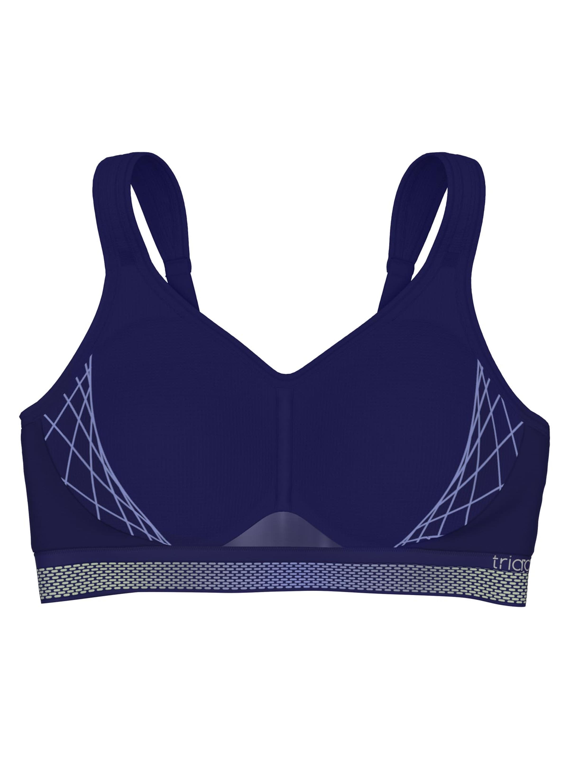 Triumph Triaction Bra 'Triaction Cardio Flow' in Blue: front