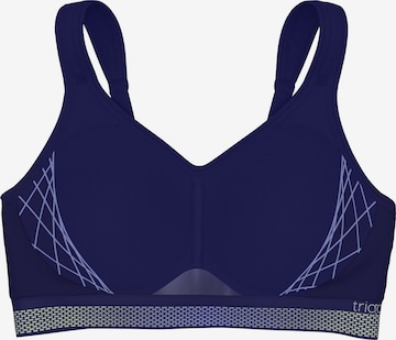 Triumph Triaction Bra 'Triaction Cardio Flow' in Blue: front