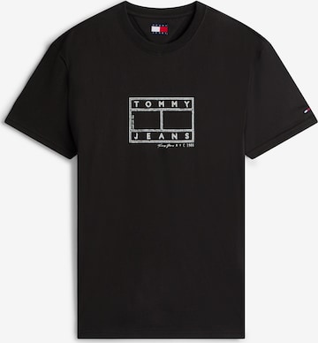 melns Tommy Jeans T-Krekls: no priekšpuses