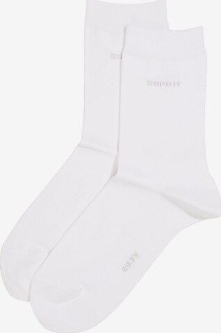 ESPRIT Sokken in Wit: voorkant