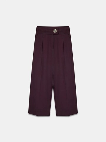 Dilvin Wide leg Pants in Red