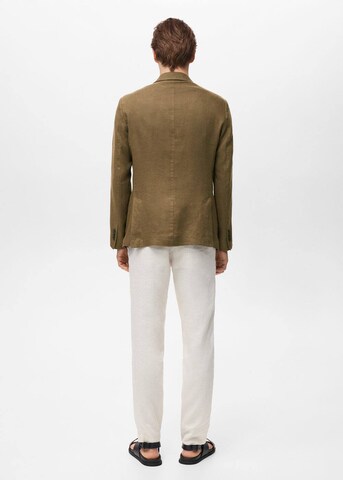 MANGO MAN Slim fit Suit Jacket 'Salerno' in Green