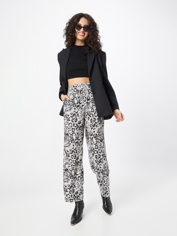 PIECES Regular Trousers 'SACHA' in Black