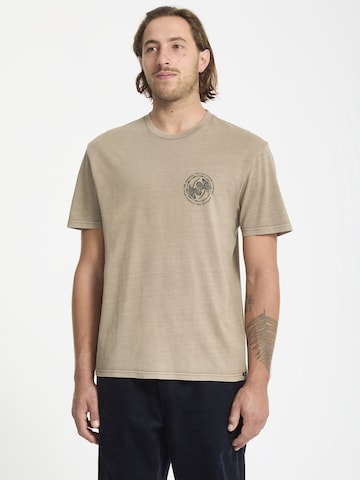 T-Shirt 'CIRCLEPALM PW' Volcom en beige : devant