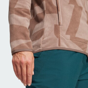 ADIDAS TERREX Athletic fleece jacket in Brown