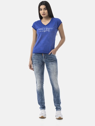 T-shirt 'WT396' CIPO & BAXX en bleu