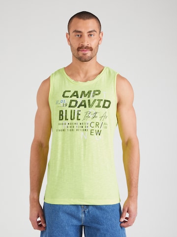 CAMP DAVID Shirt in Yellow: front