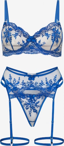 Orchibelle Underwear Sets 'Amara' in Blue: front