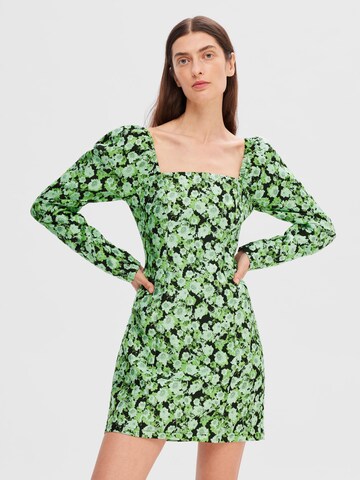 SELECTED FEMME Jurk 'Natalie' in Groen