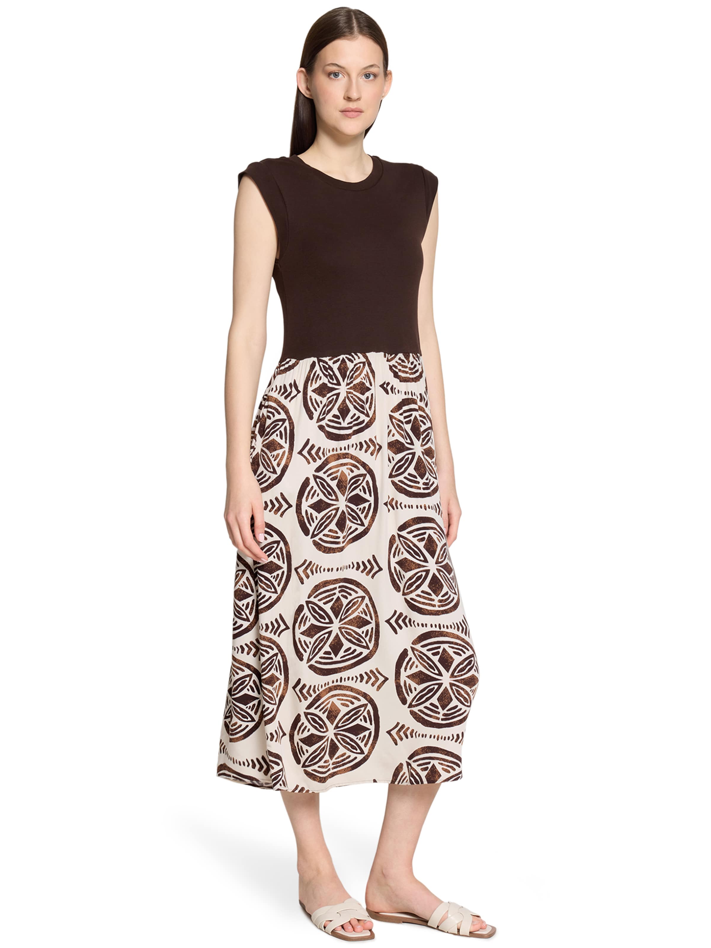 Cartoon Kleid in Braun