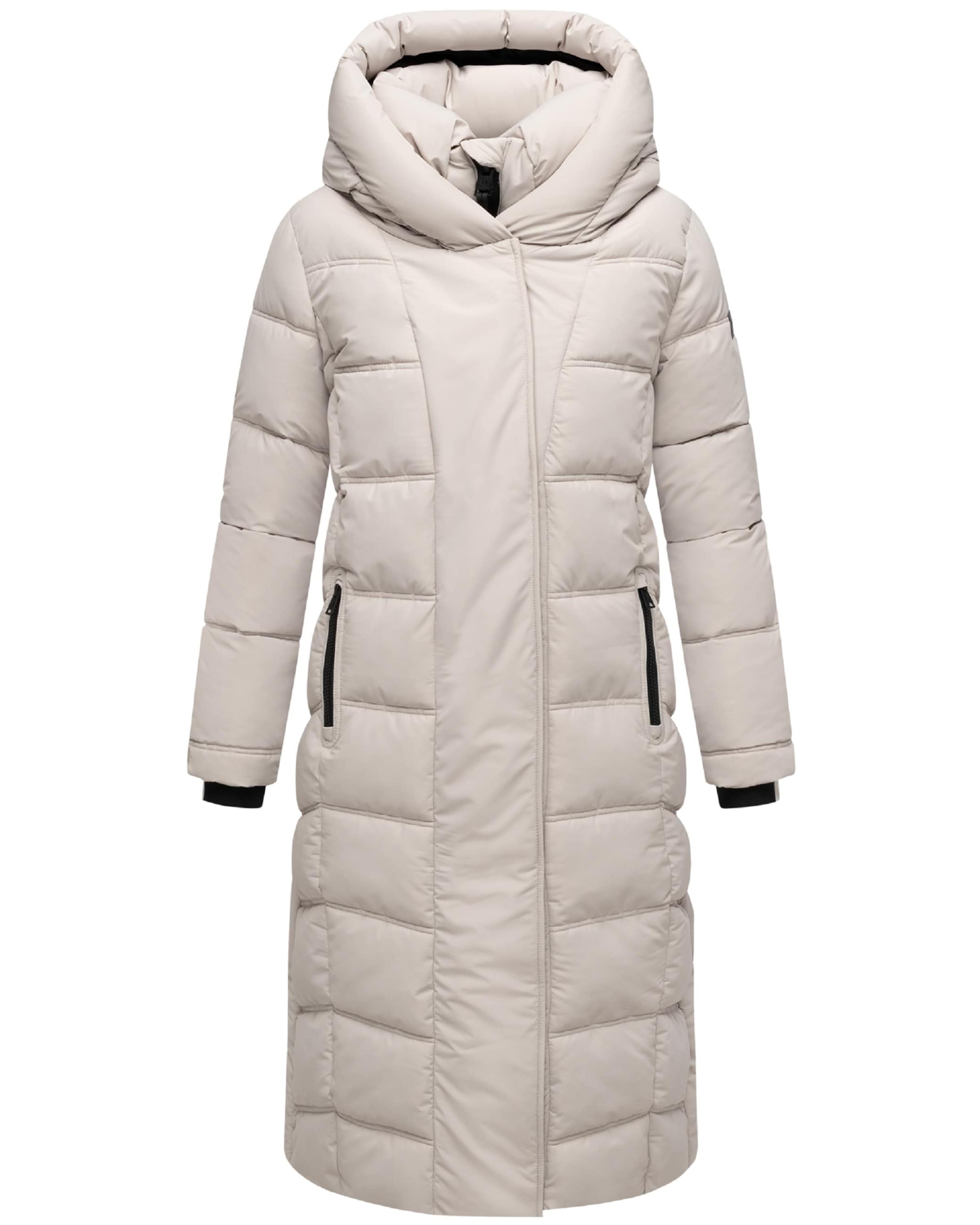 NAVAHOO Winter coat 'Engelsfeder XIV' in Beige: front