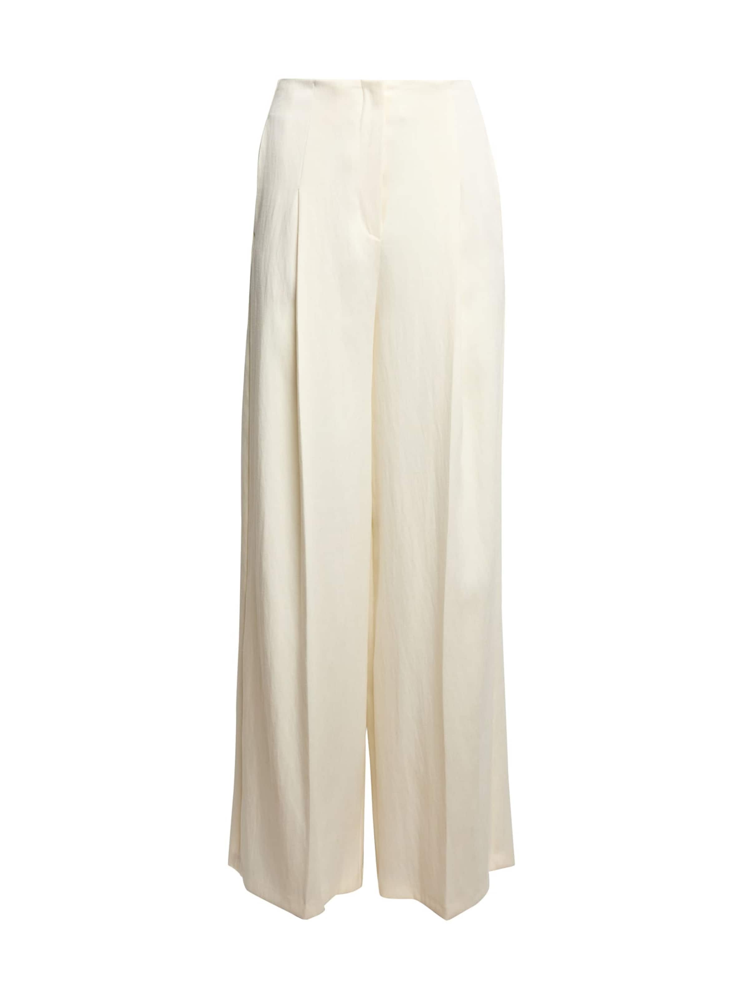Wide Leg Pantalon Marks & Spencer en blanc : devant