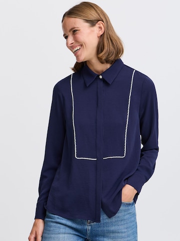 b.young Blouse 'Idaline' in Blauw: voorkant