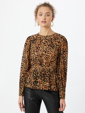 OBJECT Blouse in Brown: front