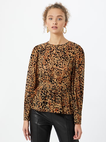 OBJECT Blouse in Bruin: voorkant