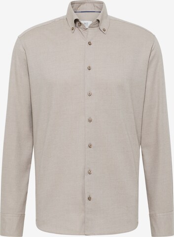 ETERNA Regular fit Button Up Shirt in Beige: front