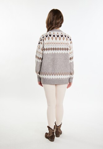 usha FESTIVAL Knit Cardigan in Grey