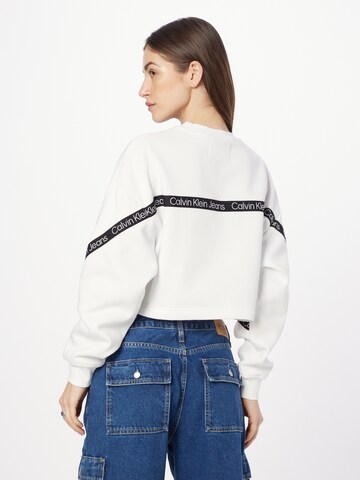 Calvin Klein Jeans Sweatshirt in Weiß