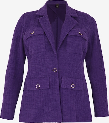 Yoek Blazer in Purple: front
