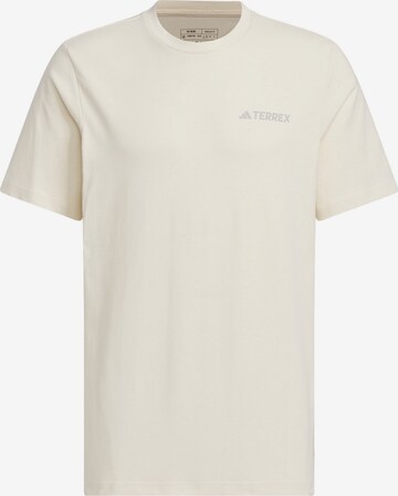 T-Shirt fonctionnel ADIDAS TERREX en blanc : devant