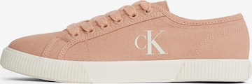 Calvin Klein Jeans Matalavartiset tennarit 'ESS' värissä oranssi: etupuoli