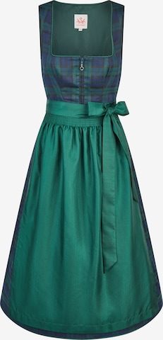 SPIETH & WENSKY Dirndl 'Korsika' in Green: front