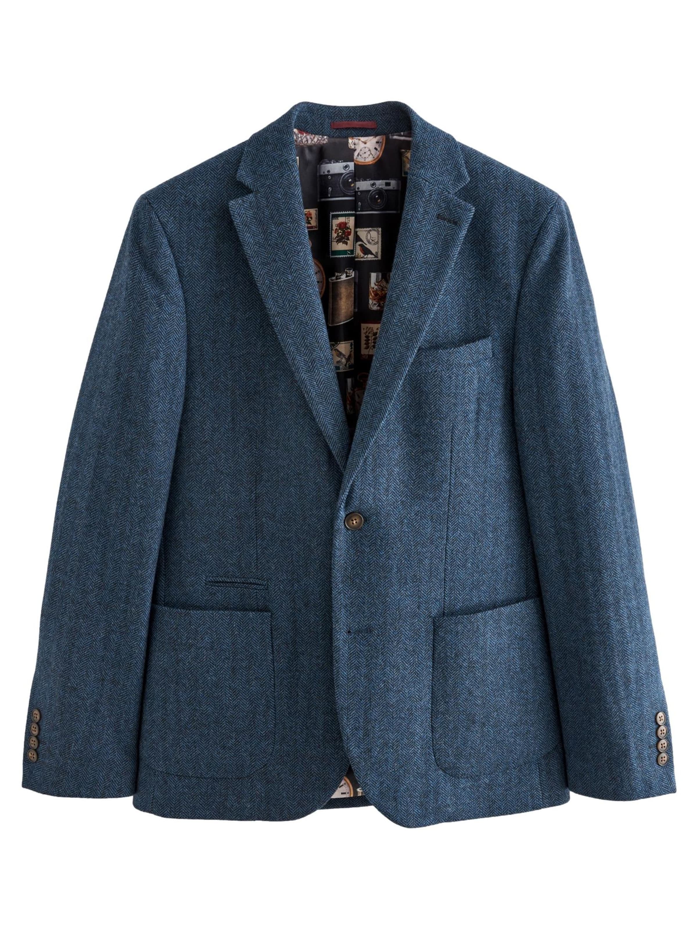 Next Slim fit Zakó - kék: elől