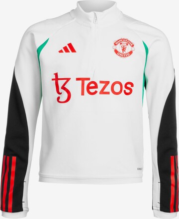 T-Shirt fonctionnel 'Manchester United Tiro 23' ADIDAS PERFORMANCE en blanc : devant