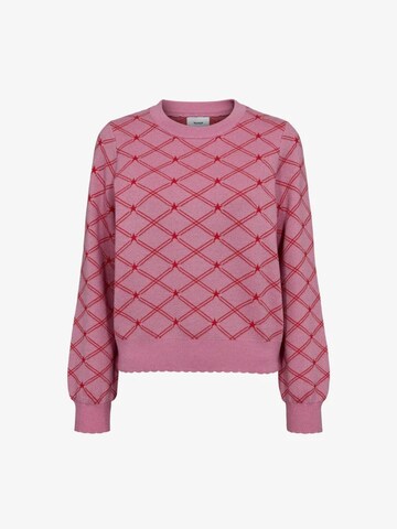 Pull-over NÜMPH en rose : devant