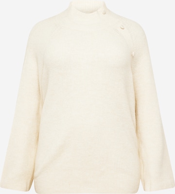 Pull-over 'PHILINE' Vero Moda Curve en beige : devant