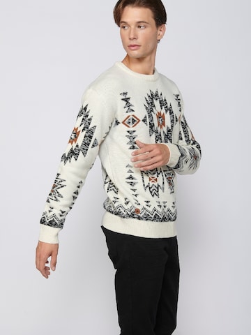 Pull-over KOROSHI en blanc