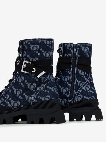 Bottines à lacets Desigual en bleu