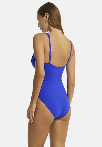 SEA LEVEL Triangel Badeanzug 'Essentials Edit' in Blau